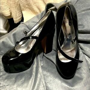 Mix No. 6 Black Mary Jane Heels
